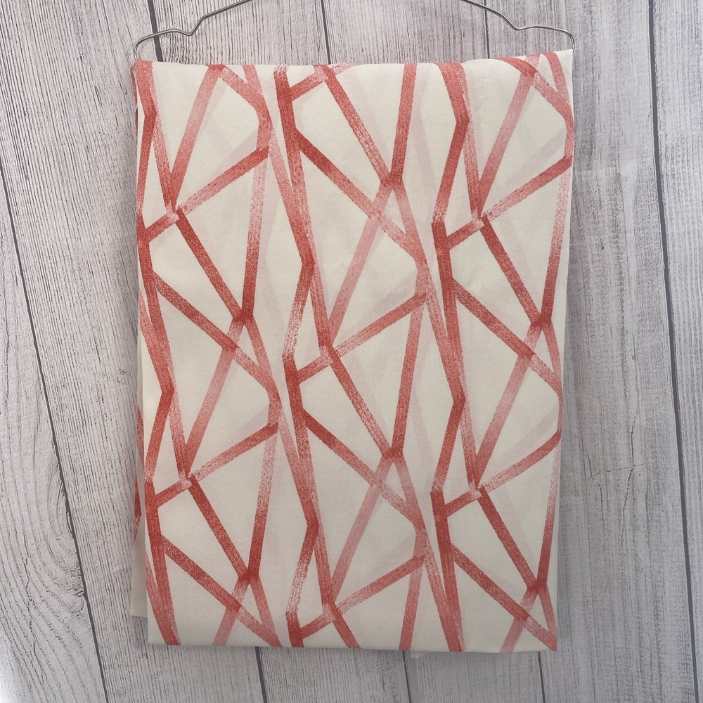 Genevieve Gorder Outdoor Fabric 4 Yards Coral Intersections Upholstery 54" Wide